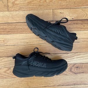 Hoka One One Bondi 7, all black Size 6.5 US, barely worn